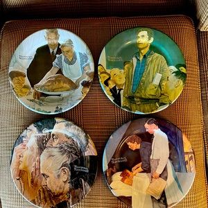 Set of Norman Rockwell’s “Four Freedoms” metal plates.